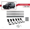 Peugeot Partner Post-Facelift 2003-2008 Arası ile Uyumlu BASIC Model Ara Atkı Tavan Barı Gri 3 Adet