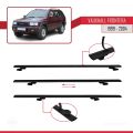 Vauxhall Frontera 2 1999-2004 Arası ile Uyumlu BASIC Model Ara Atkı Tavan Barı Siyah 3 Adet