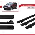Vauxhall Frontera 2 1999-2004 Arası ile Uyumlu BASIC Model Ara Atkı Tavan Barı Siyah 3 Adet