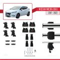 Nissan Micra 5 (K14) 2017-2022 Arası ile Uyumlu ACE-4 Ara Atkı Tavan Barı Gri 2 Adet