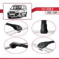 Fiat Doblo 2000-2009 Arası ile Uyumlu ACE-1 Ara Atkı Tavan Barı Siyah 3 Adet