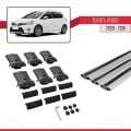 Toyota Verso (AR20) 2009-2018 Arası ile Uyumlu FLY Model Ara Atkı Tavan Barı Gri 3 Adet