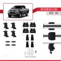 Mitsubishi L200 IV 2006-2014 Arası ile Uyumlu ACE-4 Ara Atkı Tavan Barı Gri 2 Adet