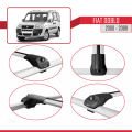 Fiat Doblo 2000-2009 Arası ile Uyumlu ACE-1 Ara Atkı Tavan Barı Gri 4 Adet