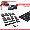Ford Transit/Tourneo Connect 2 2014-2021 Arası ile Uyumlu FLY Model Ara Atkı Tavan Barı Siyah 4 Adet