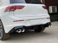 Volkswagen Golf 8 Uyumlu ( R ) Difüzör / Piano Black - 4 Egzoz ( Life, Style, İmpression  Paket İçin )