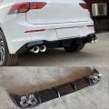 Volkswagen Golf 8 Uyumlu ( R ) Difüzör / Piano Black - 4 Egzoz ( Life, Style, İmpression  Paket İçin )