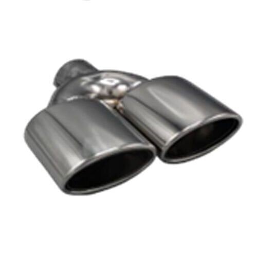 Üniversal Krom Egzoz Ucu Oval Çift Çıkış 80x120/125 800-026