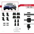 Citroen Saxo 1996-2004 Arası ile Uyumlu ACE-4 Ara Atkı Tavan Barı Gri 2 Adet