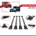 Ford Transit/Tourneo Connect 2 2014-2021 Arası ile Uyumlu FLY Model Ara Atkı Tavan Barı Gri 4 Adet