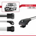 Fiat Doblo 2000-2009 Arası ile Uyumlu ACE-1 Ara Atkı Tavan Barı Gri 3 Adet