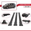 Toyota Sienna 3 (XL30) 2011-2020 Arası ile Uyumlu FLY Model Ara Atkı Tavan Barı Siyah 3 Adet
