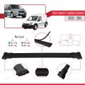 Ford Transit/Tourneo Connect 2002-2013 Arası ile Uyumlu FLY Model Ara Atkı Tavan Barı Siyah 4 Adet