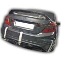 Honda Civic Fb7 Uyumlu Si Spoiler Boyasız Fiber