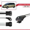 Citroen Grand C4 Picasso 2007-2012 Arası ile Uyumlu ACE-1 Ara Atkı Tavan Barı Gri 2 Adet