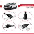 Citroen C5 Aircross 2018 ve Sonrası ile Uyumlu ACE-1 Ara Atkı Tavan Barı Gri 2 Adet