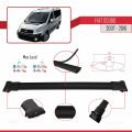 Fiat Scudo 2 2007-2016 Arası ile Uyumlu FLY Model Ara Atkı Tavan Barı Siyah 4 Adet