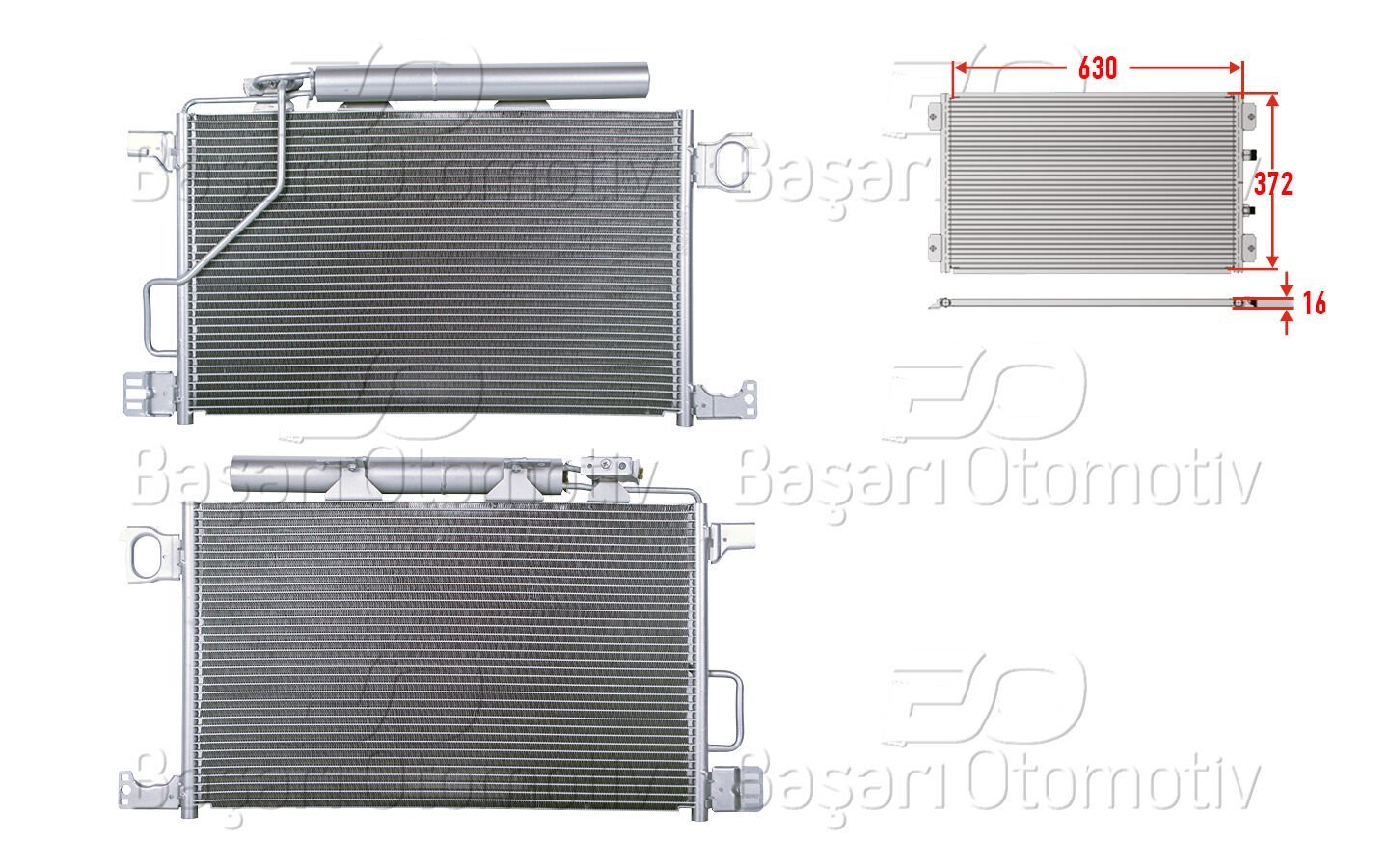 Mercedes-Benz 203 209 Serisi 2000 ve Sonrası Uyumlu Klima Radyatörü