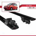 Fiat Panda 2 (169) 2003-2012 Arası ile Uyumlu HOOK Model Ara Atkı Tavan Barı Siyah 2 Adet