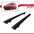 Fiat Panda 2 (169) 2003-2012 Arası ile Uyumlu HOOK Model Ara Atkı Tavan Barı Siyah 2 Adet