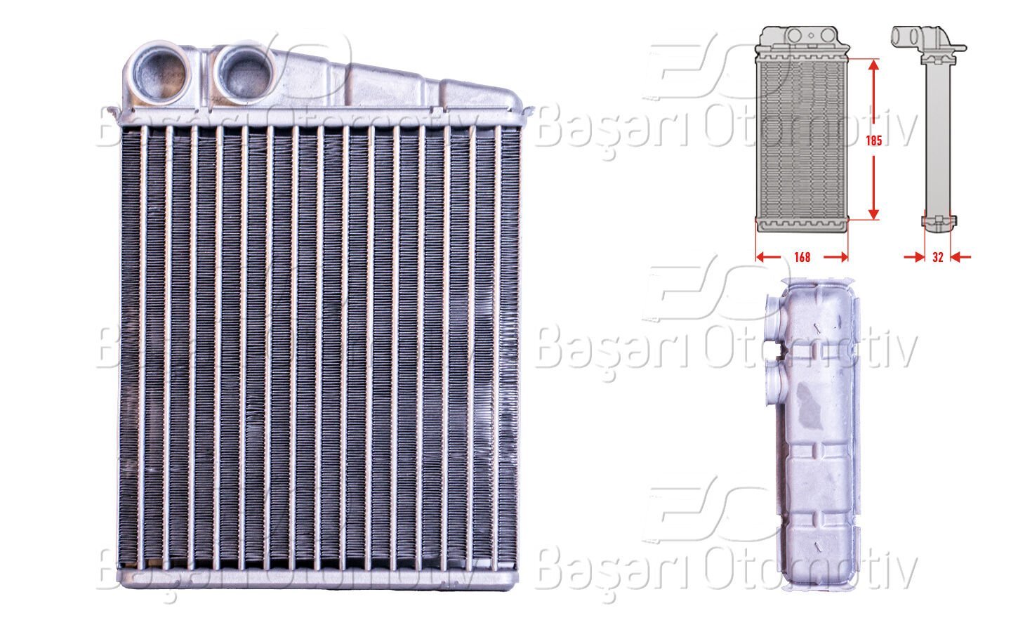Mercedes-Benz A-Class ve MINI Cooper D S 2004 Sonrası Uyumlu Kalorifer Radyatörü