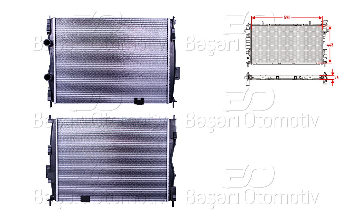 Nissan Qashqai (J10) 2007-2013 Uyumlu Su Radyatörü