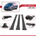 Toyota Sienna (XL10) 1998-2003 Arası ile Uyumlu FLY Model Ara Atkı Tavan Barı Siyah 3 Adet