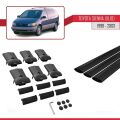 Toyota Sienna (XL10) 1998-2003 Arası ile Uyumlu FLY Model Ara Atkı Tavan Barı Siyah 3 Adet