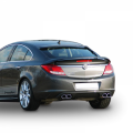 Opel İnsignia 2009 - 2013 Uyumlu Yedek Parça Arka Tampon Difüzör Boyalı Fiber