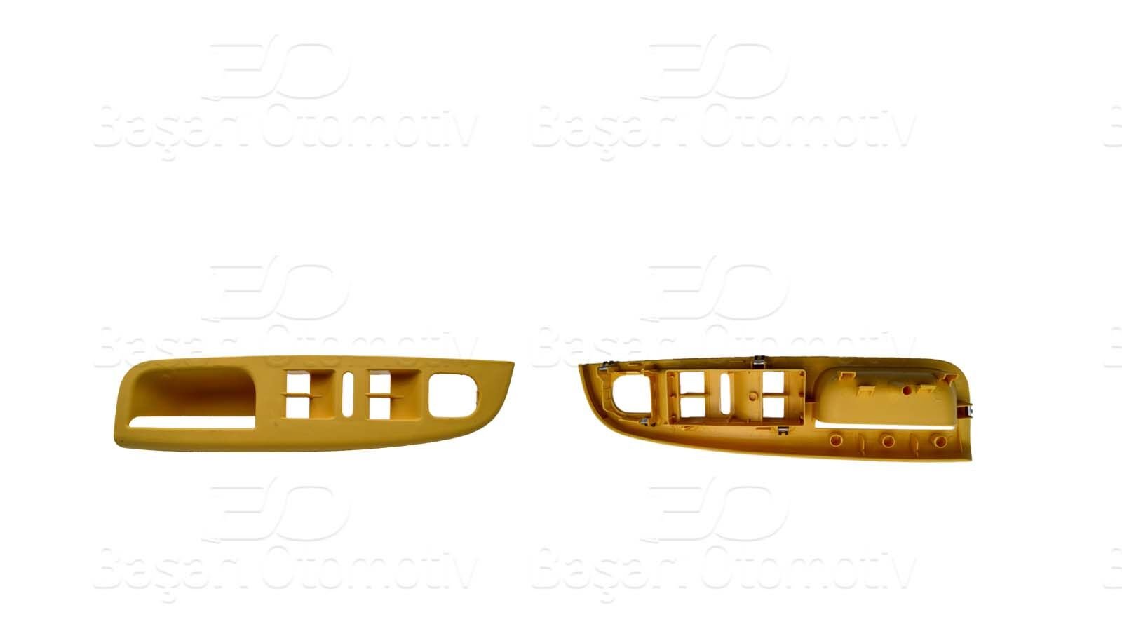 Volkswagen Golf 5 Jetta 2004 ve Sonrası Uyumlu 4'lü Bej Cam Düğme Kapağı