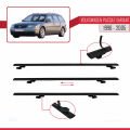 VW Passat B5 Variant 1996-2005 Arası ile Uyumlu BASIC Model Ara Atkı Tavan Barı Siyah 3 Adet