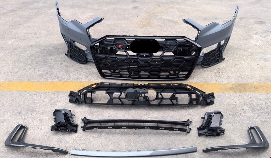 Audi A6 2023–2025 Arası Uyumlu Ön Tampon Set S6 (Panjur Dahil)
