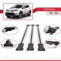 Toyota RAV4 IV (XA40) Pre-Facelift 2013-2015 Arası ile Uyumlu FLY Model Ara Atkı Tavan Barı Gri 3 Adet
