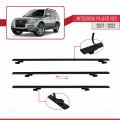 Mitsubishi Pajero (V80) 2007-2022 Arası ile Uyumlu BASIC Model Ara Atkı Tavan Barı Siyah 2 Adet