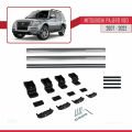 Mitsubishi Pajero (V80) 2007-2022 Arası ile Uyumlu BASIC Model Ara Atkı Tavan Barı Gri 2 Adet