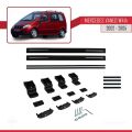 Mercedes Vaneo (W414) 2002-2005 Arası ile Uyumlu BASIC Model Ara Atkı Tavan Barı Siyah 2 Adet