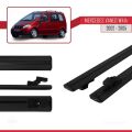 Mercedes Vaneo (W414) 2002-2005 Arası ile Uyumlu BASIC Model Ara Atkı Tavan Barı Siyah 2 Adet