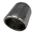 Üniversal Krom Egzoz Ucu Düz Çıkış Double 76x100 500-002G