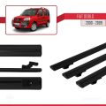 Fiat Doblo 2000-2009 Arası ile Uyumlu BASIC Model Ara Atkı Tavan Barı Siyah 3 Adet