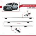 Mercedes V Class 3 (W447) 2014 ve Sonrası ile Uyumlu BASIC Model Ara Atkı Tavan Barı Gri 2 Adet