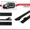Mitsubishi Pajero (V60) 5 Kapı 1999-2006 Arası ile Uyumlu BASIC Model Ara Atkı Tavan Barı Siyah 2 Adet