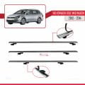 VW Golf Mk6 Wagon 2010-2014 Arası ile Uyumlu BASIC Model Ara Atkı Tavan Barı Gri 3 Adet