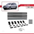 Kia Carens Post-Facelift 2002-2006 Arası ile Uyumlu BASIC Model Ara Atkı Tavan Barı Siyah 3 Adet