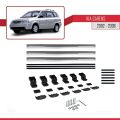 Kia Carens Post-Facelift 2002-2006 Arası ile Uyumlu BASIC Model Ara Atkı Tavan Barı Gri 3 Adet