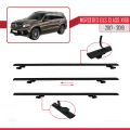 VW Golf Alltrack Mk7 2017-2019 Arası ile Uyumlu BASIC Model Ara Atkı Tavan Barı Siyah 3 Adet