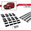 Fiat Doblo 2000-2009 Arası ile Uyumlu FLY Model Ara Atkı Tavan Barı Gri 4 Adet