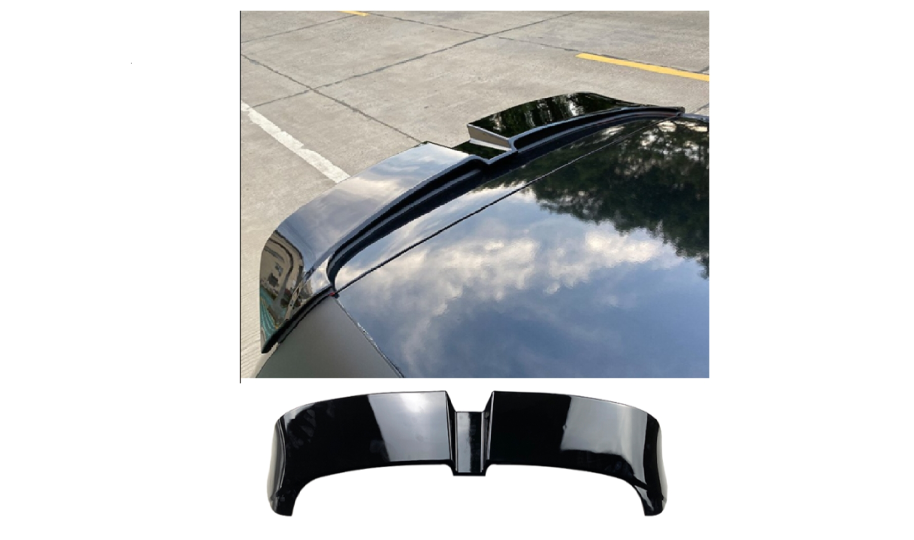 Volkswagen Golf 8 Uyumlu Oettınger Spoiler / Piano Black