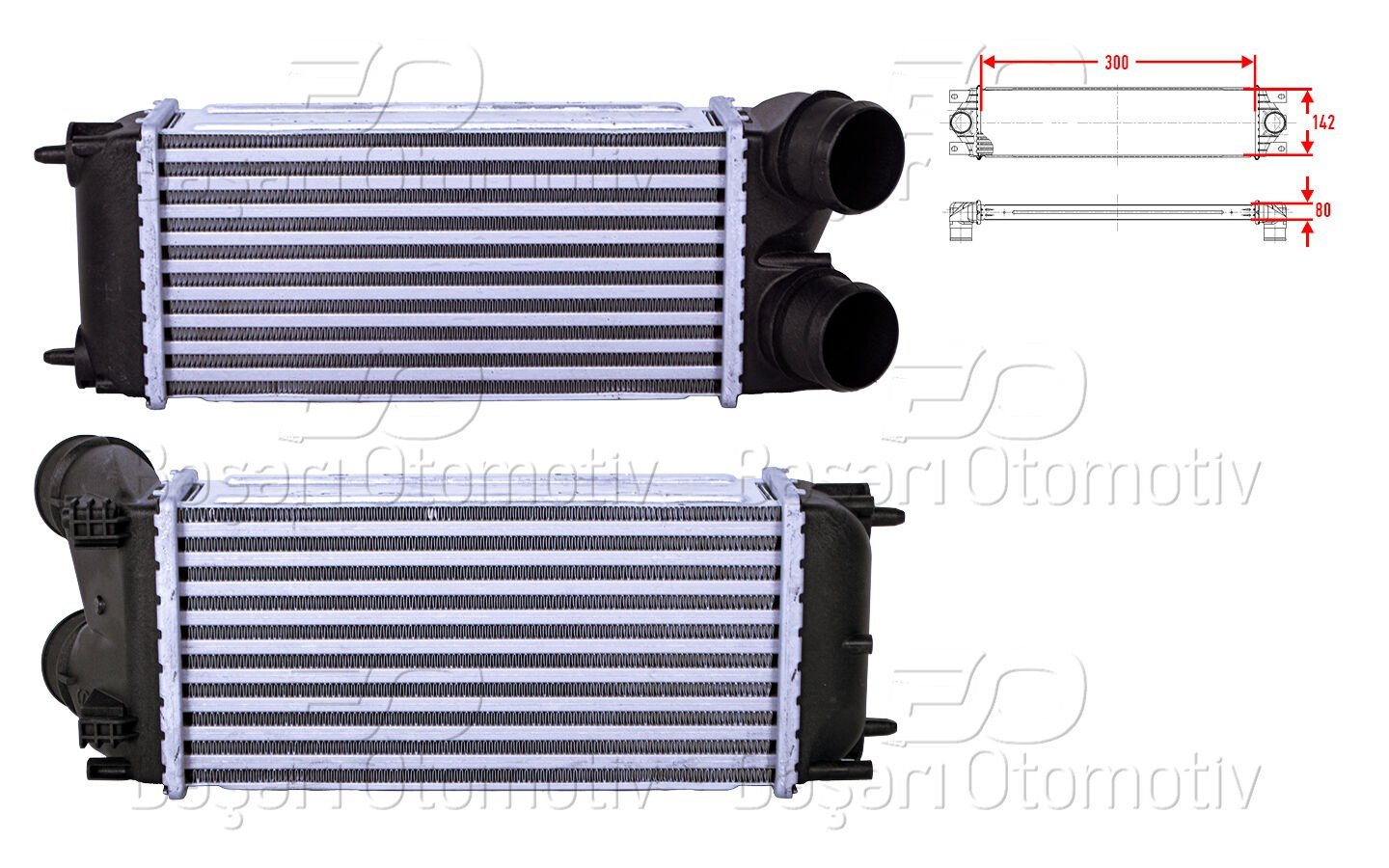 Peugeot 5008 308 Citroen C4 2 C4 Grand Picasso 1.6 16V 1.6 THP 1.6 Turbo Radyatörü Intercooler 2006-2021
