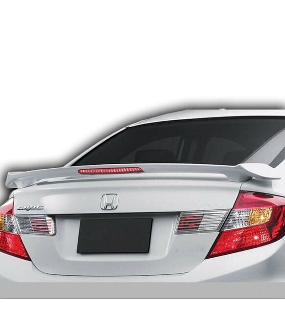Honda Civic Uyumlu Yedek Parça Fb7 2012 - 2015 Işıklı Spoiler (Plastik)