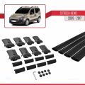 Citroen Nemo 3 (225) 2008-2017 Arası ile Uyumlu FLY Model Ara Atkı Tavan Barı Siyah 4 Adet